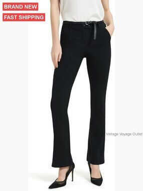 Slim Stretch High Waisted Bootcut Work Pants for Women